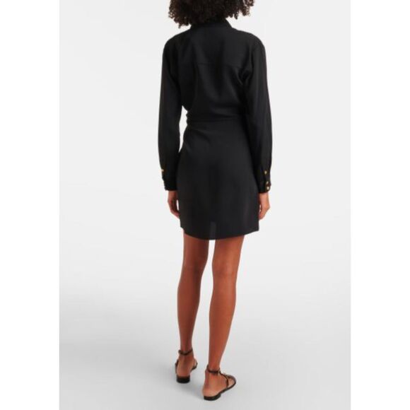 Veronica Beard Women's Mini Wright Dress Black Sz 0 NWT 498 - Picture 2 of 5